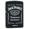 Zippo "Jack Daniel's Tennessee Whiskey" Black Matte Lighter, 3742