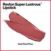 Revlon Lipstick, Super Lustrous Lipstick, High Impact Lipcolor with Moisturizing Creamy Formula, Infused with Vitamin E and Avocado Oil, 610 Gold Pearl Plum