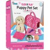 Click N' Play Toy Puppy Set for Kids, Dog Bed - Little Toddler Girl Toy, Toys 3+ Year Old Girls, Three Year Old Girl Gifts,Toy Dogs for Kids - Puppy Toys for Kids