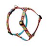 LupinePet Originals 3/4" Crazy Daisy 20-32" Adjustable Roman Dog Harness for Medium Dogs