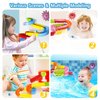 Bath Toys for Kids Ages 2-4-8 Mold Free Toddler Bath Toys 38 PCS Bathtub Shower Toys DIY Water Marble Run Slippery Slide Birthday Gift for 2 3 4 5 6 7 8 Year Old Boys Girls