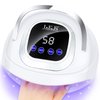 268W UV Nail Lamp, UV Light for Gel Nails with 60pcs Professional Nail Light 4 Timer Setting Nail Dryer for Home Salon Nail Art Tools