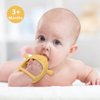 Socub Silicone Baby Teether Toy for Infants 3+ Months, BPA Free Anti-Drop Silicone Mitten Teething Toy for Soothing Sore Gums, Baby Chew Toys for Sucking Needs, Olive