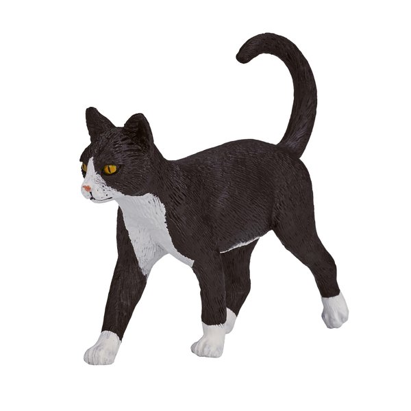 MOJO Cat Black & White Toy Figure (387200)