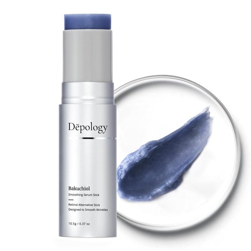 Depology Bakuchiol Smoothing Serum Stick | Hydrating Serum Stick for Wrinkles & Fine Lines | Facial Balm Moisturizer | Korea Beauty & Personal Care