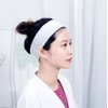 TUPSYBL 20 Pcs Disposable Spa Headbands Stretch Non-woven Hair Band Soft Skin Care Hair Band Elastic Headband Facial Head Wrap for Skin Care Makeup Sauna Shower(White)