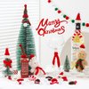 Mystella 12 Pcs Mini Christmas Hats and Scarves - Tiny Knitted Santa Hat and Scarf Set for Crafts, DIY Projects, Wine Bottle Decor, and Christmas Tree Ornaments