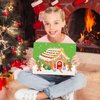 Make A Gingerbread House Stickers for Kids Christmas Craft Kit for Xmas Party Game Decorating Activity Holiday DIY Supplies 12 Sets