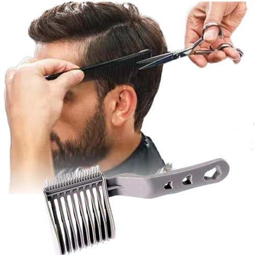 stcyutdaa Men's Fade Comb Set, Hair Comb for Fading, Curved Positioning Flat Top Barber Supplies