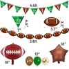 Football Party Supplies Set 2 Football Party Banners 8 Hanging Swirls 2 Football Foil Balloons 2 Brown Star Foil Balloon 15 Latex Balloons Football Game Day Party Decorations Sports Party Decor