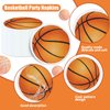 100Pcs Basketball Napkins Basketball Shaped Paper Napkins Basketball Party Favors for Sport Party Baby Shower Birthday Party Basketball Themed Party Supplies