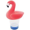Floating Flamingo Shape Chlorine Dispenser for Pools Fits 3" Tablets - Pool Chlorine Floater with Adjustable Flow Vents Balanced Chemical Dispenser [3 Tablet Capacity] 7" Diameter Floater