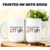 J.Ehonace You Just Got Litt Up 15oz Louis Litt Mug, Inspired by The Tv Show Suits, Double Side Printed White Coffee Mug Perfect Funny Gift for Suits Tv Show Fans