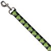 Dog Leash Checker Mosaic Green 4 Feet Long 0.5 Inch Wide