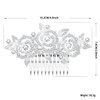 Women's Flower Austrian Crystal Bride Wedding Hair Side Combs Hair Accessories Art Deco Floral Bridal Side Combs Headpiece for Women, Brides Hair Accessories / Gift Box