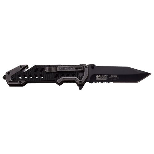 MTECH USA M-A1052BK Spring Assist Folding Knife, Black Blade, Black Handle, 5-Inch Closed