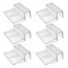 6 Pieces 8mm Acrylic Aquarium Cover Clip Aquarium Fish Tank Glass Cover Clip Support Holder Clear Universal Lid Clips for Rimless Aquariums