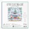 Galison Michael Storrings Alpine Village Snow Globe – 500 Piece Foil Puzzle of Christmas Snow Filled Mountains Artwork with Gold Foil Accents