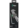 Wera - 5073391001 Hexagon 950 PKL/9 SB L-Key Set, BlackLaser, Ballpoint Hex Key, 9 Piece