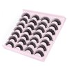 False Eyelashes Russian Strip Lashes Fluffy Fake Eyelashes Extension D Curl Wispy Handmade Soft Reusable 14 Pairs Lashes Pack