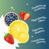 BeLive Prebiotic Fiber & Probiotic Gummies – High Strength Inulin (3g), Dietary Fiber Supplement, Digestive Support for Kids - Strawberry, Lemon, Blueberry Flavor (60Ct)