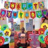 Number Birthday Party Decorations, Cartoon Number Advanture Theme Party Supplies with Banner, Cake Topper, Cupcake Toppers, Balloons for Boys Girls Birthday Baby Shower Party Favors