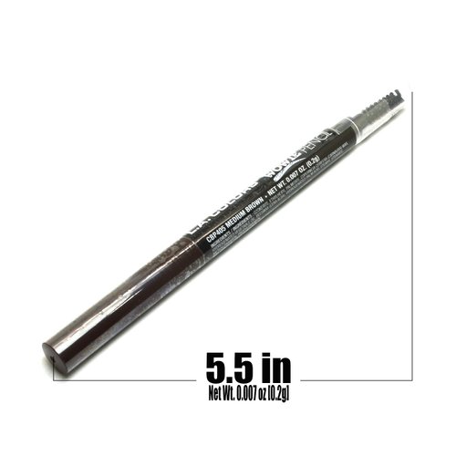 LA Colors Pick 1 Color Browie Wowie Brow Pencil Eyebrow Eye Brow + Free Zipper Bag (CBP405 MEDIUM BROWN)
