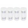 Premium Elastic Bandage Wrap (4" Wide, 4 Pack) - Made of USA Grown Organic Soft Woven Cotton - Metal Clip Fasteners - GT Latex Free Hypoallergenic Compression Roll for Sprains & Injuries