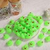 50pcs Glow Rubber Ducks, 1.4 Inch Mini Light Up Ducks Rubber Ducks Bath Toys for Kids Halloween Flashing Rubber Duck Assorted Rubber Ducks for Baby Shower Halloween Party Favors