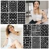16 Sheets Henna Tattoo Stencils Reusable for Women Girls and Kids, 280+ PCS Tattoo Templates, Airbrush Tattoo Stencil