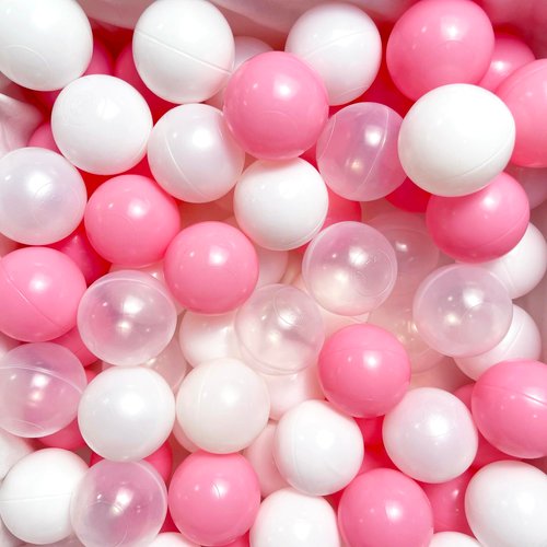Lovgrils 170 Pink Ball Pit Balls for Kids- Plastic Pink Balls for Ball Pit, Bright Colors Pit Balls for Toddlers 1-3 for Play Tent, Pool, Birthday Party Accessories, Birthday Decoration - 2.2 Inch