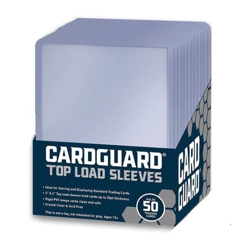 CARDGUARD CardGuard Top Loader Card Sleeves, 50 Count