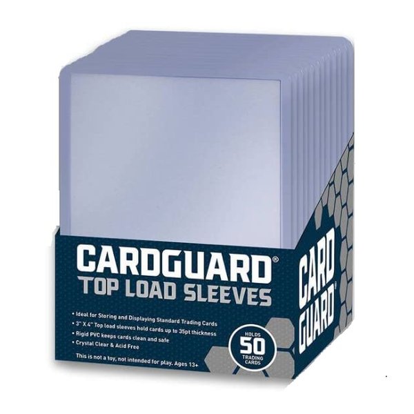 CARDGUARD CardGuard Top Loader Card Sleeves, 50 Count