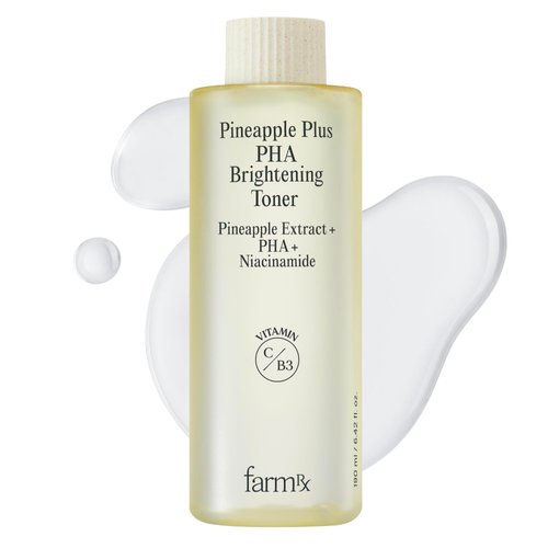 Christmas Gifts Farm Rx Pineapple Plus PHA Brightening Toner (6.42fl oz) - Vegan, PHA-Based Designed to Brighten, Hydrate, and Smooth Skin Texture Enriched with Vitamin B3