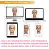 Newshair Bald Mannequin Head with Eyelash Female Wig Head Professional Cosmetology for Wig Making and Display Hat Helmet Glasses or Masks Display Head Model with Free T-Pins