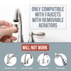 SmarterFresh 9-Piece Faucet Adapter Kit, Brass Aerator Adapter Set to Connect Garden Hose, Water Filter, Standard Hose via Diverter, in RV & Other - Male & Female Faucet Adapter for Sinks