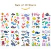 SIX VANKA (Pack of 10 Sheets) Marine Animal Waterproof Temporary Tattoo Stickers for Kids Boys and Girls, Party Favors Decorations