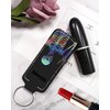 KLLRO RUO Chapstick Holder Keychain Fashion Lipstick Sleeve Lip Balm Portable Pocket Lip Gloss Tube Holder Clip-on Makeup Travel Accessories - Colorful Skull