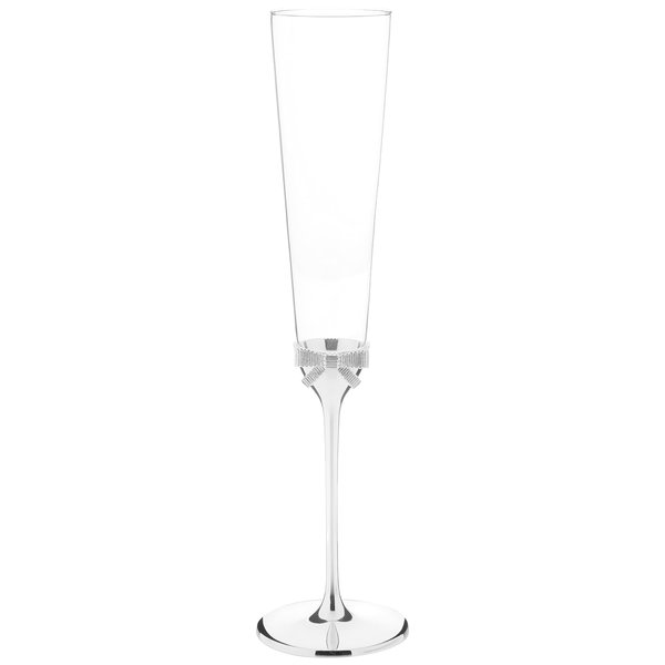 Kate Spade New York Grace Avenue 2-Piece Champagne Flute Set, 2 Count (Pack of 1), Metallic