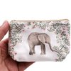 Women and Girls Cute Fashion Coin Purse Wallet Bag Change Pouch Key Holder (Forest Elephant)