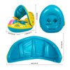 Jellydog Toy Baby Swimming Float, Baby Pool Float with Canopy, Inflatable Infant Pool Swimming Boat with Sunshade, Babies Swimming Float, Baby Pool Toy