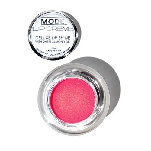MODE Lip Creme Deluxe Shine Lip Gloss Pot Pearly Pink Shimmery Gold BOHEMIAN Long Lasting Ultra Creamy Color, Hydrating Sweet Almond Oil, Conditioning Organic Shea Butter, Cruelty Free