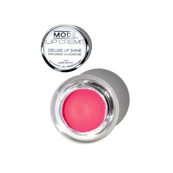 MODE Lip Creme Deluxe Shine Lip Gloss Pot Pearly Pink Shimmery Gold BOHEMIAN Long Lasting Ultra Creamy Color, Hydrating Sweet Almond Oil, Conditioning Organic Shea Butter, Cruelty Free