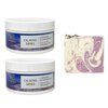 Bath & Body Works Aroma Calming Skies Lavender Peppermint 2 Pack Body Butter Set with a Lavender Dream Bar Soap