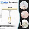 Window Cleaning Shower Glass Squeegee - 9.5Inch Small Squeegee for Shower Glass Door for Car Windshield Cleaner Tool Shower Door Window Cleaner - Mirror Cleaner Shower Squeegee for Tile with Good Grip