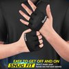 ihuan New Weight Lifting Gym Workout Gloves Men & Women, Partial Glove Just for The Calluses Spots, Great for Weightlifting, Exercise, Training, Fitness… (Black, M)