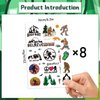 Gameza Bigfoot Temporary Tattoos - 160+ Jungle Temporary Tattoos Stickers Sasquatch Theme Party Decorations Favors Supplies Cool Bigfoot Temporary Fake Tattoos Bulk for Kids Boys