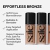 Saie Dew Bronze - Soft-Focus Liquid Bronzer + Liquid Contour - Enriched with Plant-Derived Glycerin to Effortlessly Blend + Deeply Nourish Skin - Travel Size Holiday Gifts - Sand (0.4 oz)