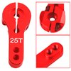 6Pcs Vgoohobby 25T Aluminum Servo Horns,RC 25 Tooth Steering Arm M3 Threads for RC Car Truck Buggy Airplane Boat,Red