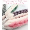 AARAINBOW 2 Packs Upgraded Long Stretch Back Sponge with Rope Handles Back Scrubber Bath Shower Mesh Sponge Exfoliating Body Scrub Stretch Braided Loofah for Men Women Braided Mesh Shower (Gray+Pink)